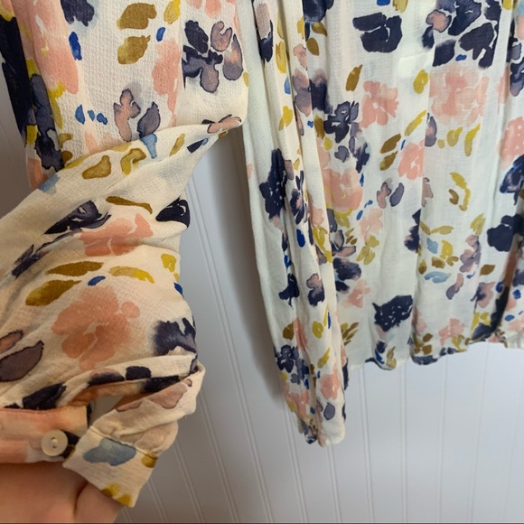 Lucky Brand Floral Chiffon Blouse Size 3x - Picture 5 of 7